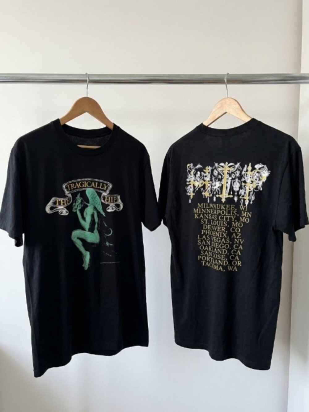 1993 The Tragically Hip Tour T-Shirt Reprint